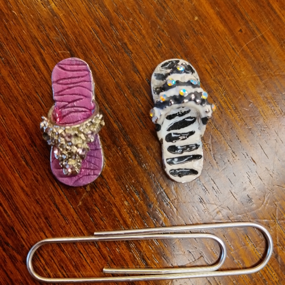 Flip flop necklace charms